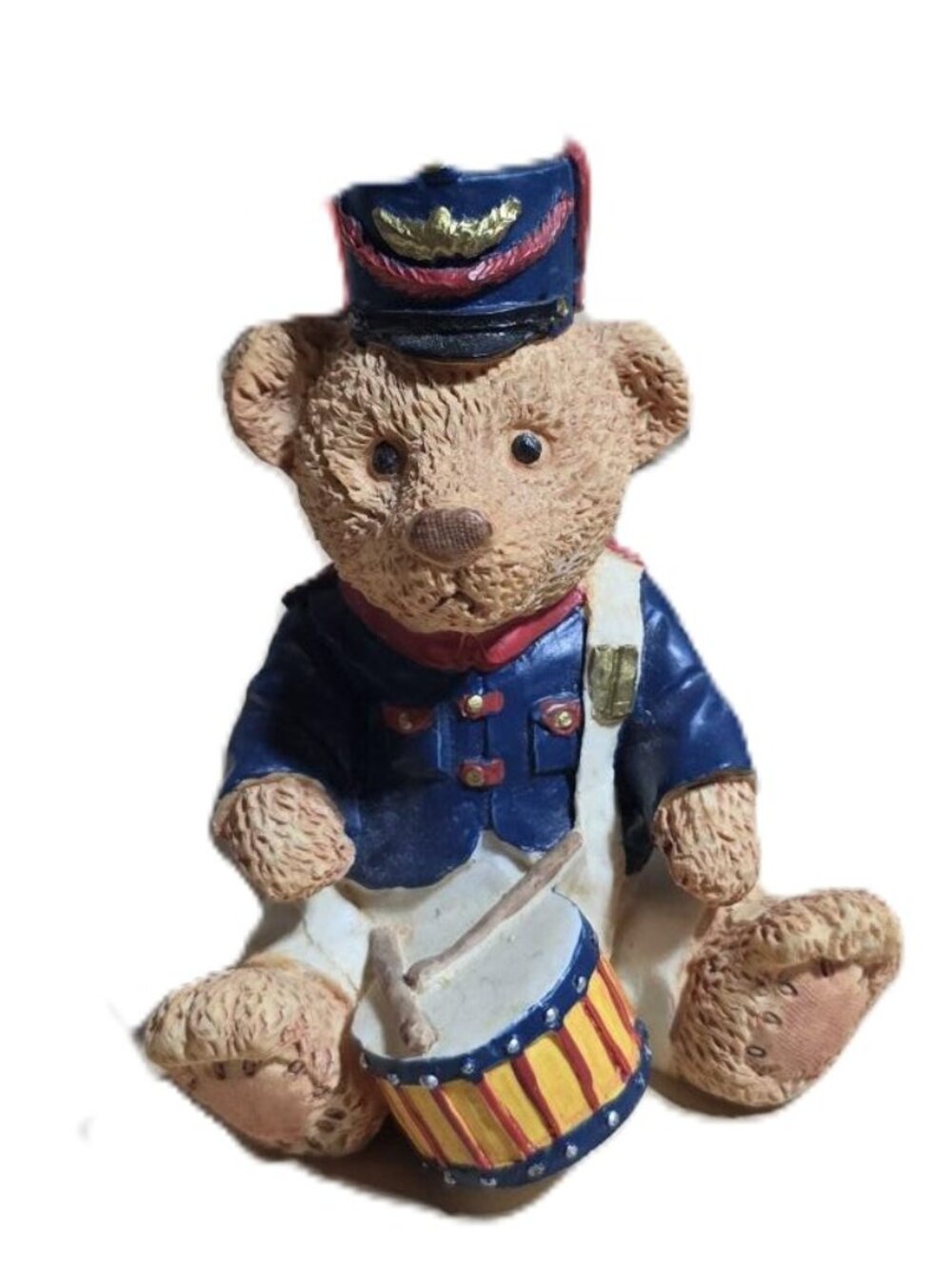 Drummer Dan Bear Figurine Vintage Collectible